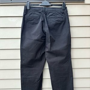 Everlane black stretch cotton trousers (size 4)